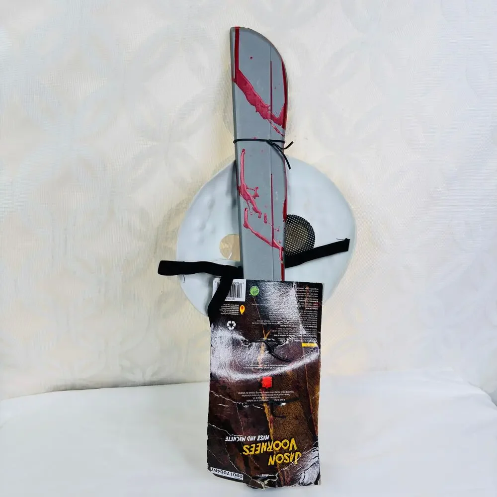 Jason‎ Voorhies Mask & Machete Set Costume Accessory Kit Friday the 13th